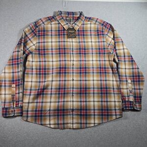 Men's Royal Robbins Standard Fit Lieback Organic Cotton Button-Front Shirt 2XL S